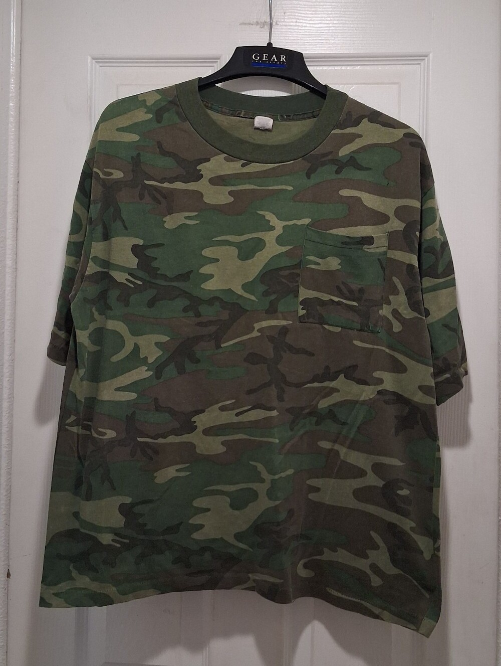 Vintage Men's Camo Pocket T-Shirt Single Stitch